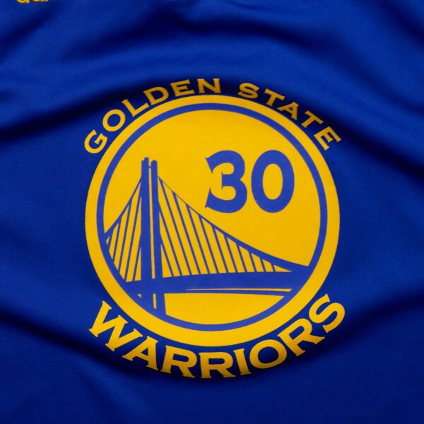 Maillot sans manches enfant bleu Adidas Equipe Warriors de Golden State QWE1173
