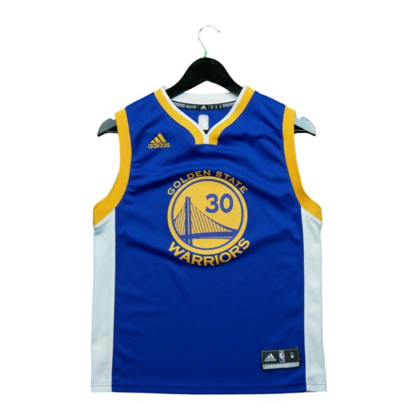 Maillot sans manches enfant bleu Adidas Equipe Warriors de Golden State QWE1173