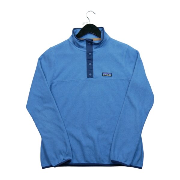Pull polaires femme manches longues bleu Patagonia Col Montant QWE3311