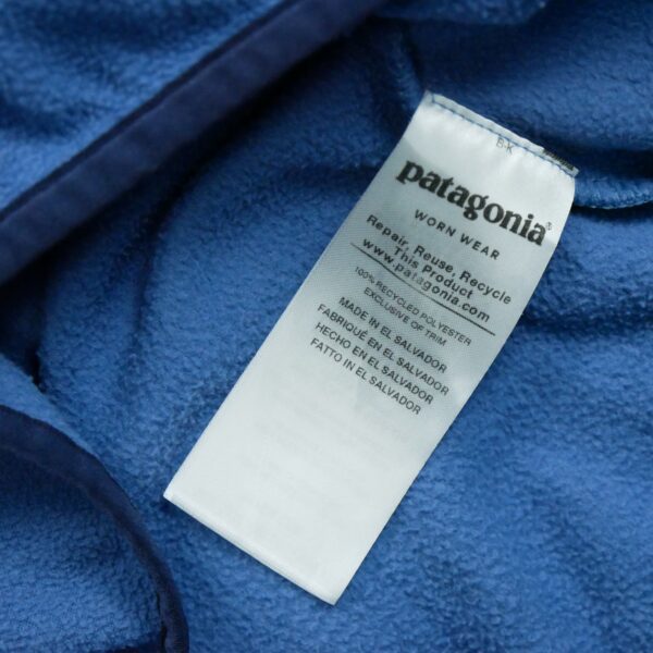 Pull polaires femme manches longues bleu Patagonia Col Montant QWE3311