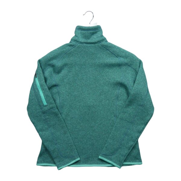 Pull polaires femme manches longues turquoise Patagonia Motif chine Col Montant QWE3800