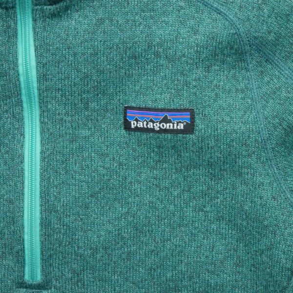 Pull polaires femme manches longues turquoise Patagonia Motif chine Col Montant QWE3800