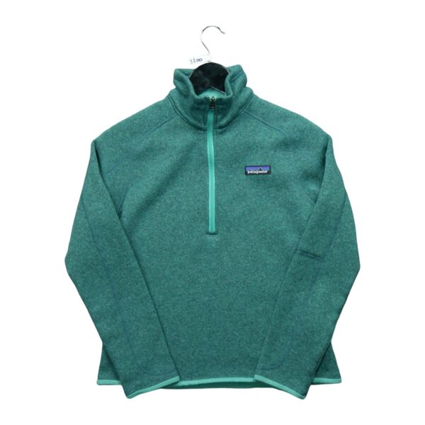 Pull polaires femme manches longues turquoise Patagonia Motif chine Col Montant QWE3800