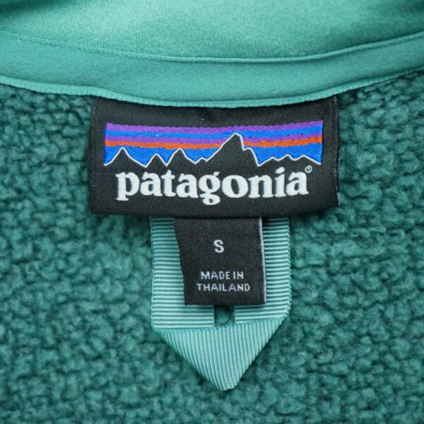Pull polaires femme manches longues turquoise Patagonia Motif chine Col Montant QWE3800