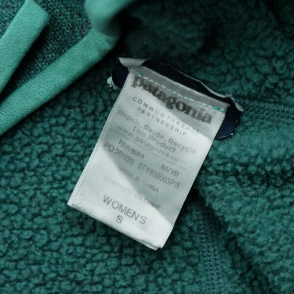 Pull polaires femme manches longues turquoise Patagonia Motif chine Col Montant QWE3800