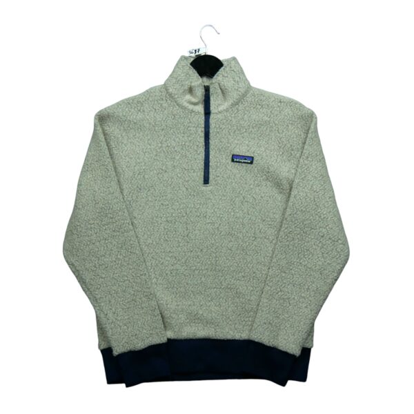 Pull polaires homme manches longues beige Patagonia Motif chine Col Montant QWE3687