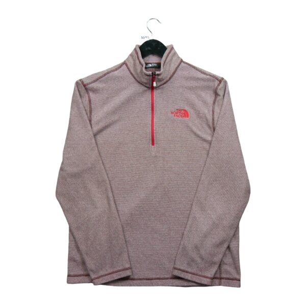 Pull polaires homme manches longues bordeaux The North Face Motif chine Col Montant QWE3213