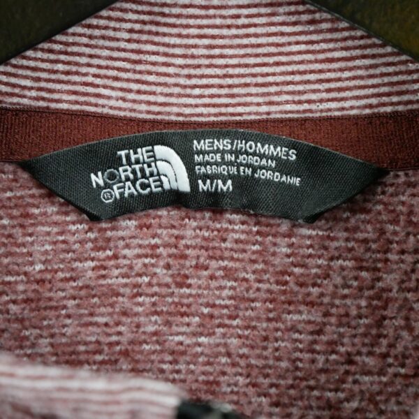 Pull polaires homme manches longues bordeaux The North Face Motif chine Col Montant QWE3213
