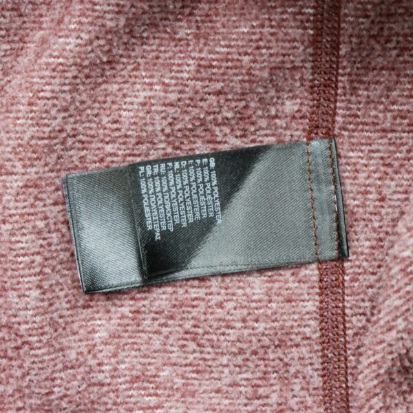 Pull polaires homme manches longues bordeaux The North Face Motif chine Col Montant QWE3213