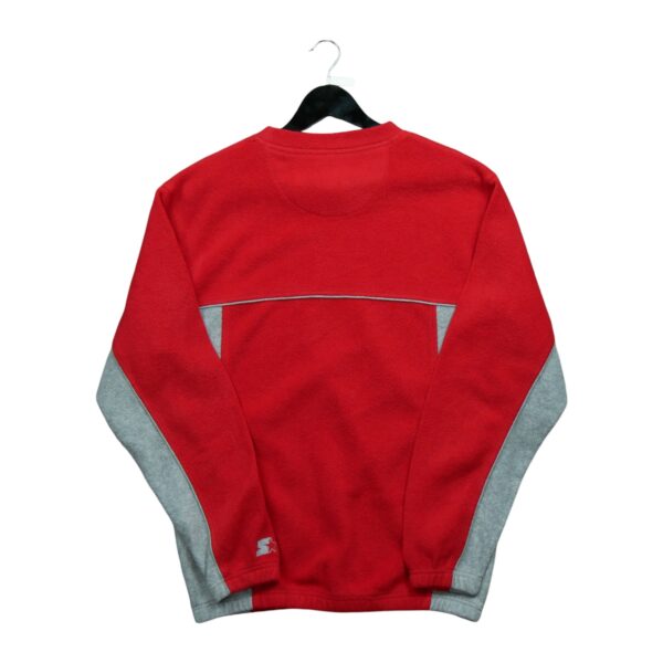 Pull polaires homme manches longues rouge Starter Col Rond Equipe Ohio State QWE3131