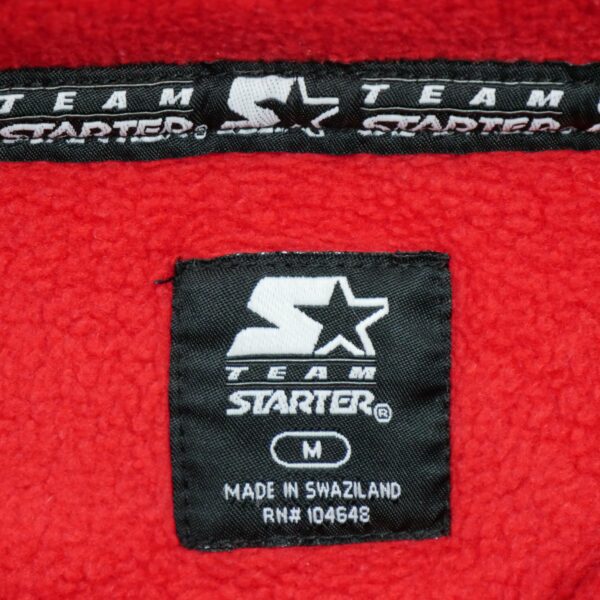 Pull polaires homme manches longues rouge Starter Col Rond Equipe Ohio State QWE3131