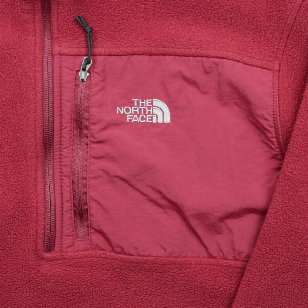 Pull polaires homme manches longues rouge The North Face Col Montant QWE0344