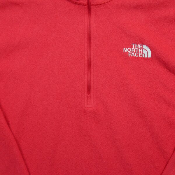 Pull polaires homme manches longues rouge The North Face Col Montant QWE3364
