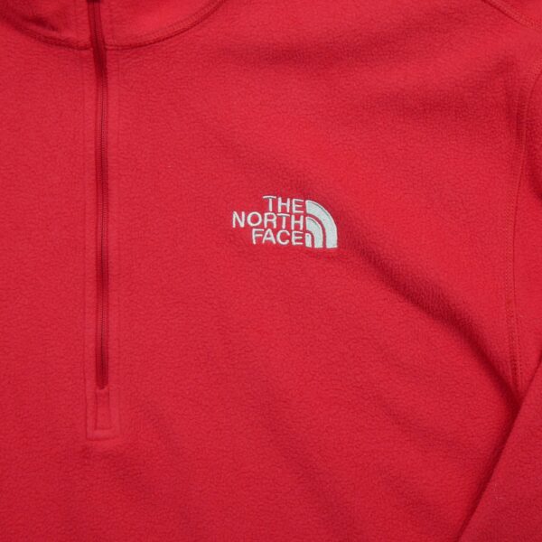 Pull polaires homme manches longues rouge The North Face Col Montant QWE3364