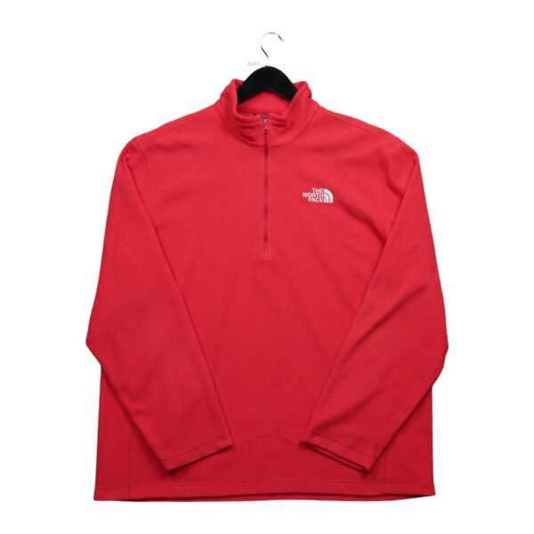 Pull polaires homme manches longues rouge The North Face Col Montant QWE3364