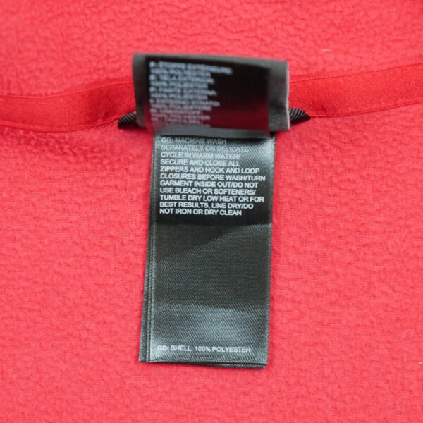 Pull polaires homme manches longues rouge The North Face Col Montant QWE3364