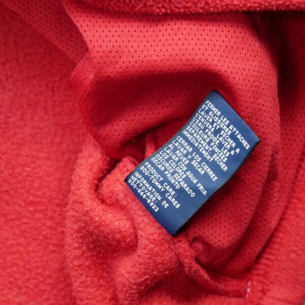 Pull polaires homme manches longues rouge Tommy Hilfiger Col Montant QWE3727