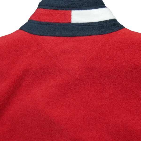 Pull polaires homme manches longues rouge Tommy Hilfiger Col Montant QWE3727