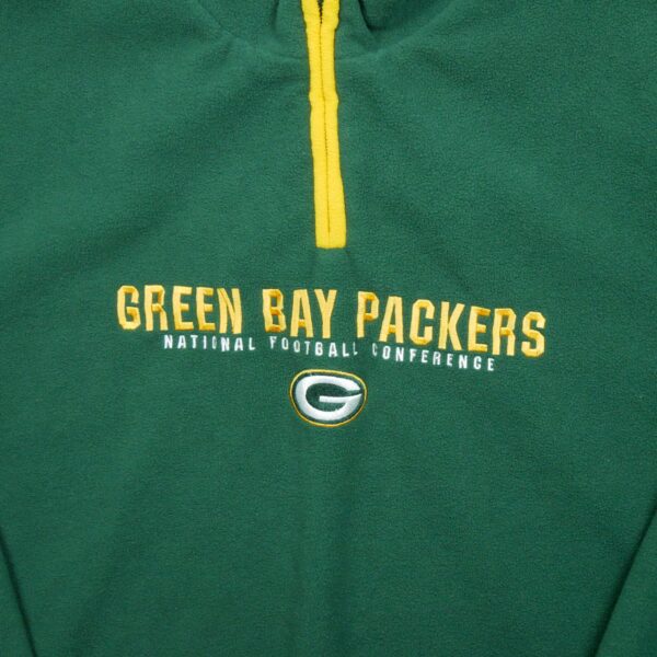Pull polaires homme manches longues vert NFL Team Apparel Col Montant Equipe Green Bay Packers QWE3736