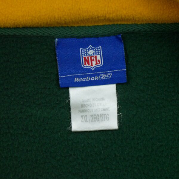 Pull polaires homme manches longues vert NFL Team Apparel Col Montant Equipe Green Bay Packers QWE3736