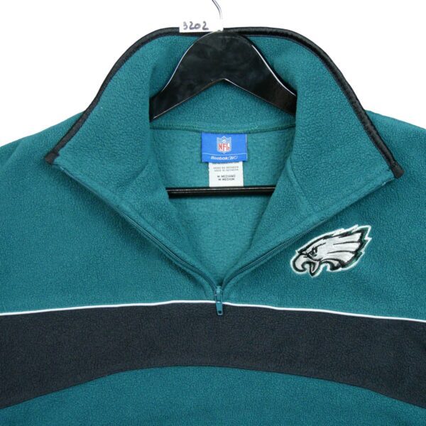 Pull polaires homme manches longues vert NFL Team Apparel Col Montant Equipe Philadelphia Eagles QWE3202