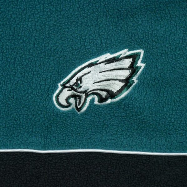 Pull polaires homme manches longues vert NFL Team Apparel Col Montant Equipe Philadelphia Eagles QWE3202