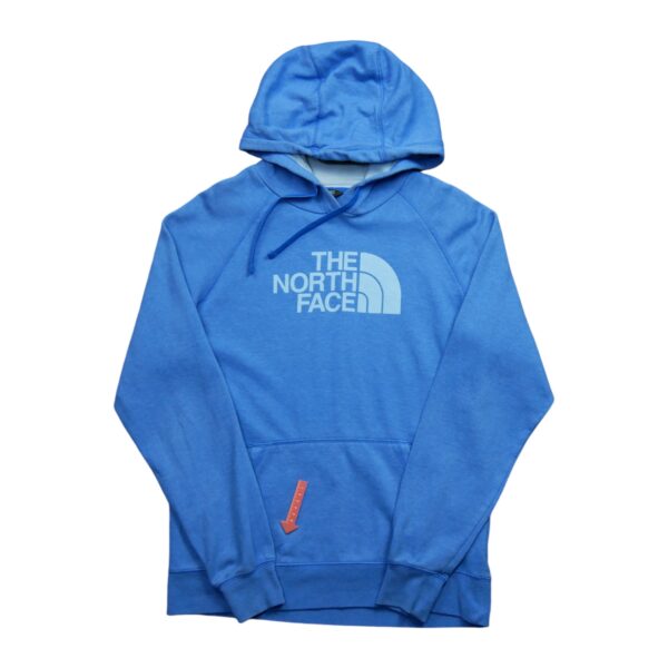 Sweat a capuche femme manches longues bleu clair The North Face Motif chine Col Rond QWE1518