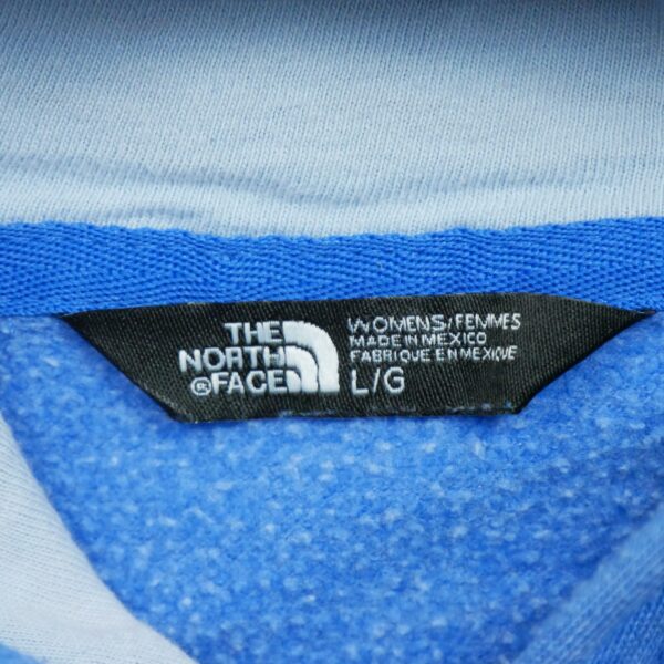 Sweat a capuche femme manches longues bleu clair The North Face Motif chine Col Rond QWE1518