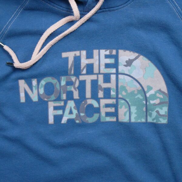 Sweat a capuche femme manches longues bleu The North Face Motif imprime Col Rond QWE1044