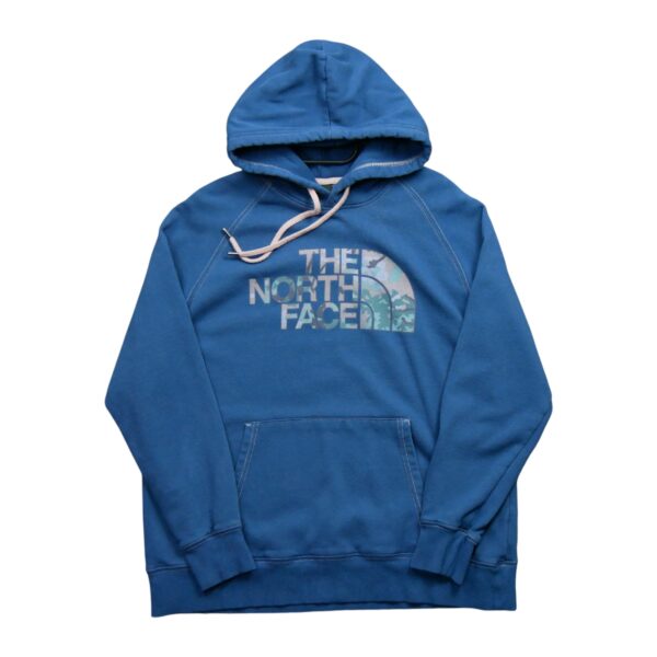 Sweat a capuche femme manches longues bleu The North Face Motif imprime Col Rond QWE1044