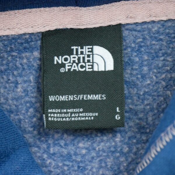 Sweat a capuche femme manches longues bleu The North Face Motif imprime Col Rond QWE1044