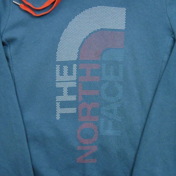 Sweat a capuche femme manches longues bleu The North Face Motif imprime Col Rond QWE3274