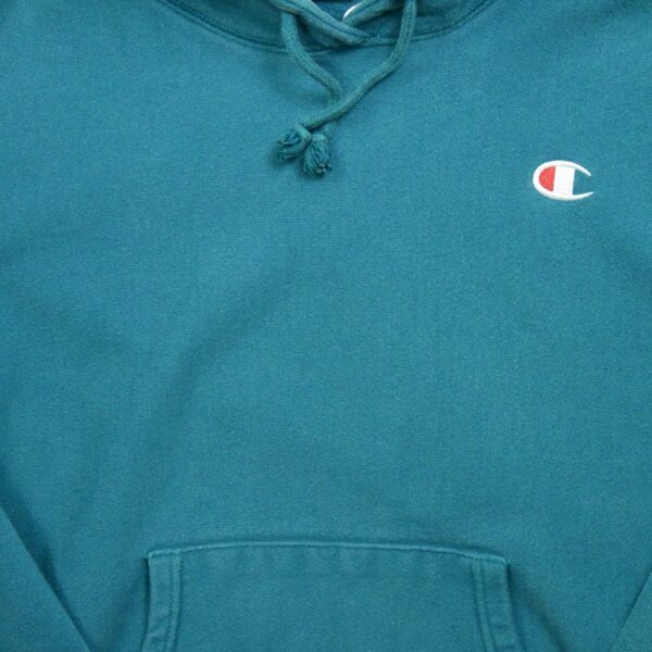 Sweat a capuche femme manches longues turquoise Champion Col Rond QWE3318