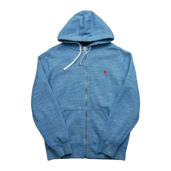 Sweat a capuche homme manches longues bleu clair Polo Ralph Lauren Motif chine Col Rond QWE1218