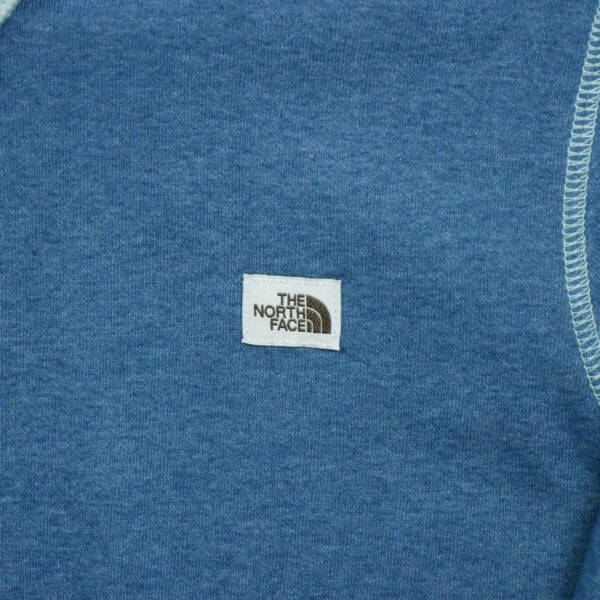 Sweat a capuche homme manches longues bleu The North Face Motif chine Col Rond QWE3030