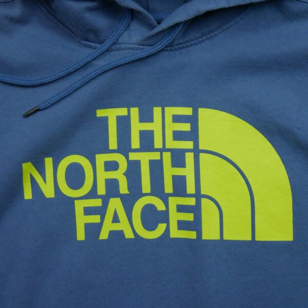 Sweat a capuche homme manches longues bleu The North Face Motif imprime Col Rond QWE1170