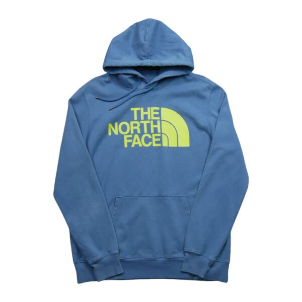 Sweat a capuche homme manches longues bleu The North Face Motif imprime Col Rond QWE1170