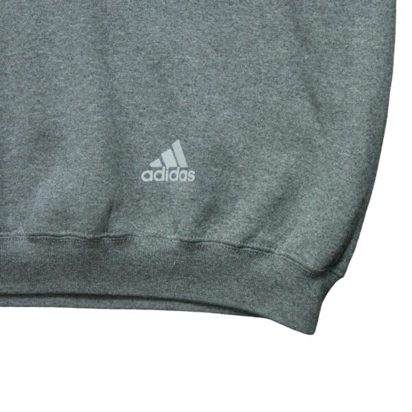 Sweat a capuche homme manches longues gris Adidas Motif chine Col Rond QWE0055