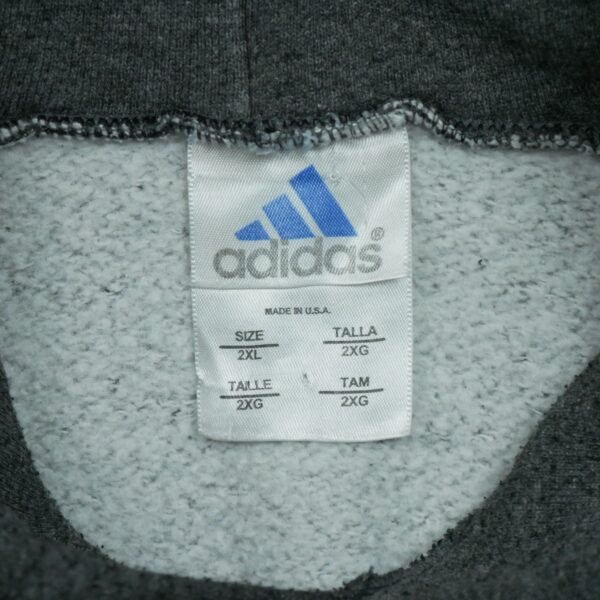 Sweat a capuche homme manches longues gris Adidas Motif chine Col Rond QWE0055