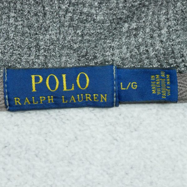 Sweat a capuche homme manches longues gris Polo Ralph Lauren Motif chine Col Rond QWE3487