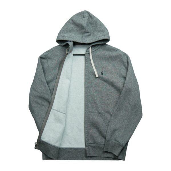 Sweat a capuche homme manches longues gris Polo Ralph Lauren Motif chine Col Rond QWE3487