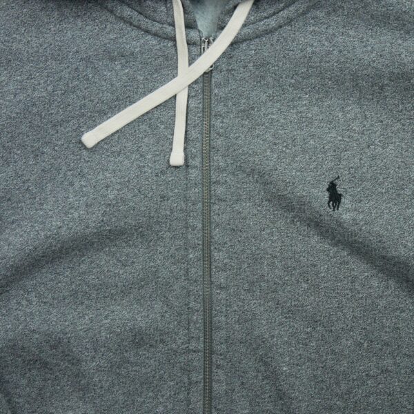 Sweat a capuche homme manches longues gris Polo Ralph Lauren Motif chine Col Rond QWE3487