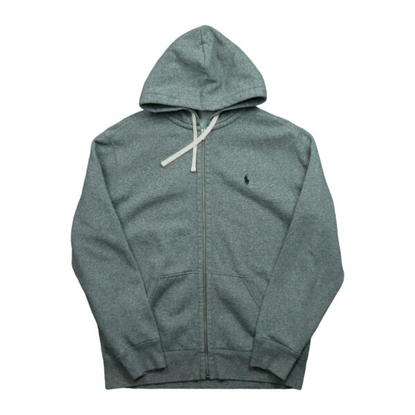 Sweat a capuche homme manches longues gris Polo Ralph Lauren Motif chine Col Rond QWE3487
