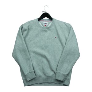 Sweat a capuche homme manches longues gris Tommy Hilfiger Col Rond QWE3288