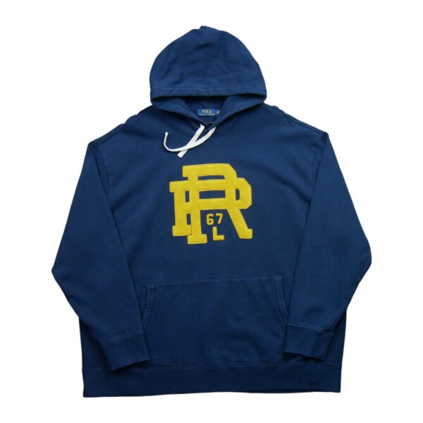 Sweat a capuche homme manches longues marine Polo Ralph Lauren Col Rond QWE3711