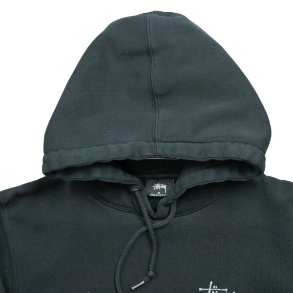 Sweat a capuche homme manches longues noir Vintage Motif imprime Col Rond QWE2195