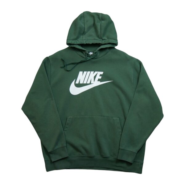 Sweat a capuche homme manches longues vert Nike Motif imprime Col Rond QWE3351