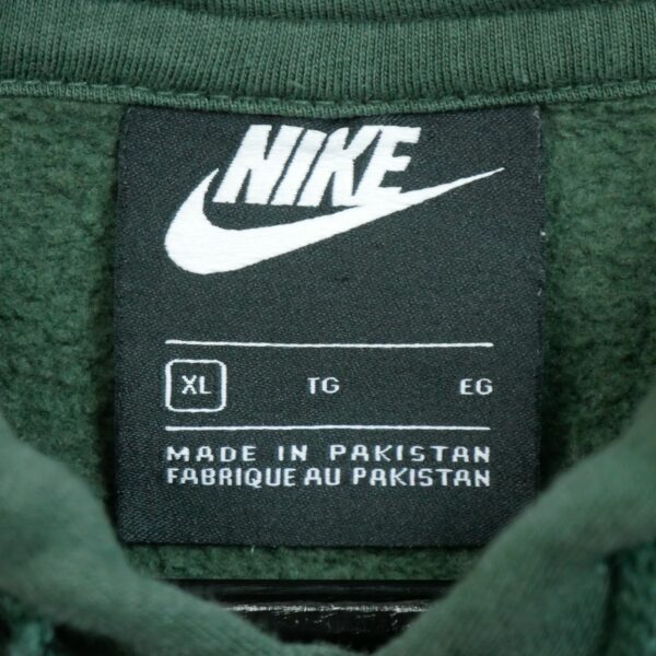 Sweat a capuche homme manches longues vert Nike Motif imprime Col Rond QWE3351