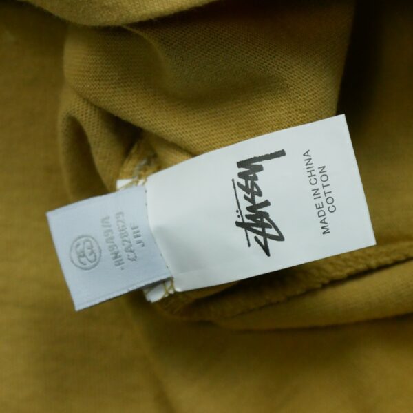 T shirt manches courtes homme beige Stussy Motif imprime Col Rond QWE3009