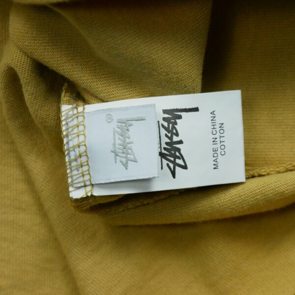 T shirt manches courtes homme beige Stussy Motif imprime Col Rond QWE3009